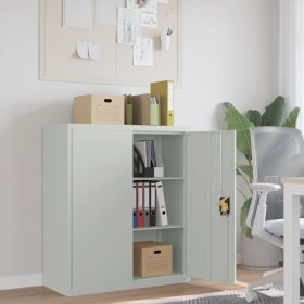 Light gray steel filing cabinet 90x40x105 cm by vidaXL, Filing cabinets - Ref: Foro24-339737, Price: 206,75 €, Discount: %
