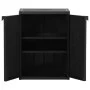 Gartenschrank PP Rattan schwarz 65x45x88 cm von vidaXL, Schließfächer und Lagerschränke - Ref: Foro24-151236, Preis: 164,61 €...