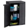 Gartenschrank PP Rattan schwarz 65x45x88 cm von vidaXL, Schließfächer und Lagerschränke - Ref: Foro24-151236, Preis: 164,61 €...