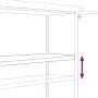 Aktenschrank aus schwarzem Stahl 90x40x70 cm von vidaXL, Aktenschränke - Ref: Foro24-339722, Preis: 170,34 €, Rabatt: %