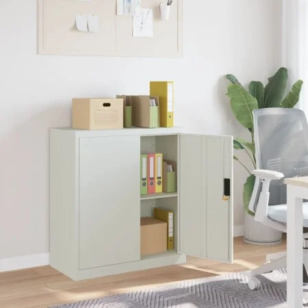 Light gray steel filing cabinet 79x40x90 cm by vidaXL, Filing cabinets - Ref: Foro24-339733, Price: 135,33 €, Discount: %