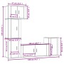 Set de muebles de TV 5 pzas madera contrachapada blanco brillo de vidaXL, Muebles TV - Ref: Foro24-3188632, Precio: 234,69 €,...