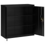Armario archivador de acero negro 90x40x90 cm de vidaXL, Armarios archivadores - Ref: Foro24-339730, Precio: 206,27 €, Descue...