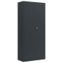 Anthrazitgrauer Aktenschrank aus Stahl 90x40x200 cm von vidaXL, Aktenschränke - Ref: Foro24-339763, Preis: 341,92 €, Rabatt: %
