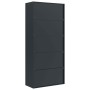 Anthrazitgrauer Aktenschrank aus Stahl 90x40x200 cm von vidaXL, Aktenschränke - Ref: Foro24-339763, Preis: 341,92 €, Rabatt: %
