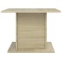 Mesa de centro madera ingeniería roble Sonoma 55,5x55,5x40 cm
