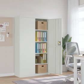Light gray steel filing cabinet 105x40x180 cm by vidaXL, Filing cabinets - Ref: Foro24-339769, Price: 381,54 €, Discount: %