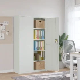 Light gray steel filing cabinet 105x40x180 cm by vidaXL, Filing cabinets - Ref: Foro24-339769, Price: 375,17 €, Discount: %