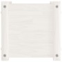 Jardinera de madera maciza de pino blanco 31x31x31 cm