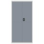 Armario archivador acero gris claro y gris oscuro 90x40x180 cm