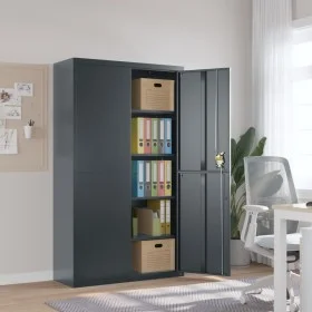 Anthracite gray steel filing cabinet 105x40x180 cm by vidaXL, Filing cabinets - Ref: Foro24-339771, Price: 302,06 €, Discount: %