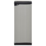 Gartenschrank mit 1 grauen und schwarzen Regal 35x40x85 cm von vidaXL, Schließfächer und Lagerschränke - Ref: Foro24-340982, ...