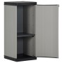 Gartenschrank mit 1 grauen und schwarzen Regal 35x40x85 cm von vidaXL, Schließfächer und Lagerschränke - Ref: Foro24-340982, ...
