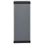 Gartenschrank mit 1 grauen und schwarzen Regal 35x40x85 cm von vidaXL, Schließfächer und Lagerschränke - Ref: Foro24-340982, ...