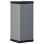Gartenschrank mit 1 grauen und schwarzen Regal 35x40x85 cm von vidaXL, Schließfächer und Lagerschränke - Ref: Foro24-340982, ...