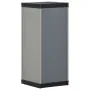 Gartenschrank mit 1 grauen und schwarzen Regal 35x40x85 cm von vidaXL, Schließfächer und Lagerschränke - Ref: Foro24-340982, ...