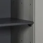 Gartenschrank mit 1 grauen und schwarzen Regal 35x40x85 cm von vidaXL, Schließfächer und Lagerschränke - Ref: Foro24-340982, ...