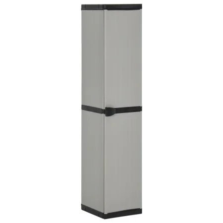 Garden cabinet with 3 shelves gray and black 34x40x168 cm by vidaXL, Lockers and storage cabinets - Ref: Foro24-340985, Price...