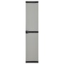 Gartenschrank mit 3 Regalen grau und schwarz 34x40x168 cm von vidaXL, Schließfächer und Lagerschränke - Ref: Foro24-340985, P...