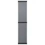Garden cabinet with 3 shelves gray and black 34x40x168 cm by vidaXL, Lockers and storage cabinets - Ref: Foro24-340985, Price...