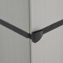 Gartenschrank mit 3 Regalen grau und schwarz 34x40x168 cm von vidaXL, Schließfächer und Lagerschränke - Ref: Foro24-340985, P...