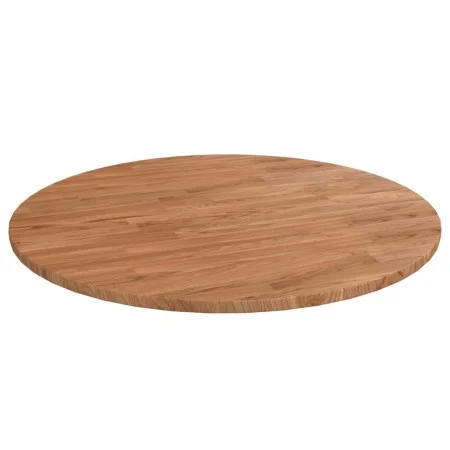 Runde hellbraune Tischplatte aus Eichenholz Ø80x1,5 cm von vidaXL, Tischplatten - Ref: Foro24-342963, Preis: 97,94 €, Rabatt: %
