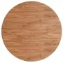 Runde hellbraune Tischplatte aus Eichenholz Ø80x1,5 cm von vidaXL, Tischplatten - Ref: Foro24-342963, Preis: 97,94 €, Rabatt: %