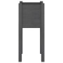 Jardinera de madera maciza de pino gris 31x31x70 cm en Maceteros y jardineras | Comprar online en Foro24