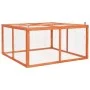 Solid spruce wood rabbit hutch 124x120x60 cm by vidaXL, Cages and habitats for small animals - Ref: Foro24-170876, Price: 103...