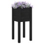 Jardineras 2 unidades madera maciza de pino negro 31x31x70 cm en Maceteros y jardineras | Comprar online en Foro24