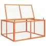 Kaninchenstall aus massivem Tannenholz 124x120x60 cm von vidaXL, Käfige und Lebensräume für Kleintiere - Ref: Foro24-170876, ...