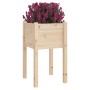 Jardineras 2 uds madera maciza de pino 40x40x70 cm en Maceteros y jardineras | Comprar online en Foro24