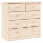 Cómoda ALTA madera maciza pino 77x35x73 cm de vidaXL, Cajoneras - Ref: Foro24-353921, Precio: 145,90 €, Descuento: %