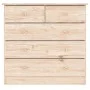 Cómoda ALTA madera maciza pino 77x35x73 cm de vidaXL, Cajoneras - Ref: Foro24-353921, Precio: 145,90 €, Descuento: %