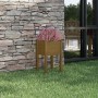 Jardinera de madera maciza de pino marrón miel 40x40x70 cm en Maceteros y jardineras | Comprar online en Foro24