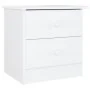 Mesita de noche ALTA madera maciza de pino blanco 41x35x41 cm de vidaXL, Mesitas de noche - Ref: Foro24-353916, Precio: 60,97...