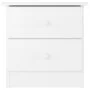 Mesita de noche ALTA madera maciza de pino blanco 41x35x41 cm de vidaXL, Mesitas de noche - Ref: Foro24-353916, Precio: 60,97...