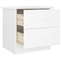HIGH Nachttisch aus massivem Kiefernholz weiß 41x35x41 cm von vidaXL, Nachttische - Ref: Foro24-353916, Preis: 62,07 €, Rabat...