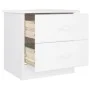 Mesita de noche ALTA madera maciza de pino blanco 41x35x41 cm de vidaXL, Mesitas de noche - Ref: Foro24-353916, Precio: 60,97...