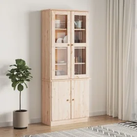 ALTA Glasvitrine aus massivem Kiefernholz 77x35x186,5 cm von vidaXL, Sideboards - Ref: Foro24-353949, Preis: 274,85 €, Rabatt: %