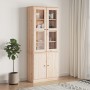 ALTA glass display case solid pine wood 77x35x186.5 cm by vidaXL, Sideboards - Ref: Foro24-353949, Price: 278,84 €, Discount: %