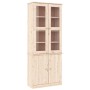 Vitrina de cristal ALTA madera maciza de pino 77x35x186,5 cm de vidaXL, Aparadores - Ref: Foro24-353949, Precio: 278,84 €, De...