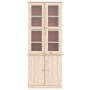 ALTA glass display case solid pine wood 77x35x186.5 cm by vidaXL, Sideboards - Ref: Foro24-353949, Price: 278,84 €, Discount: %