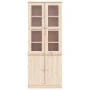 ALTA glass display case solid pine wood 77x35x186.5 cm by vidaXL, Sideboards - Ref: Foro24-353949, Price: 274,69 €, Discount: %