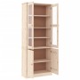 ALTA glass display case solid pine wood 77x35x186.5 cm by vidaXL, Sideboards - Ref: Foro24-353949, Price: 278,84 €, Discount: %