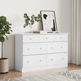 ALTA chest of drawers solid white pine wood 112x35x73 cm by vidaXL, Drawers - Ref: Foro24-353920, Price: 236,03 €, Discount: %
