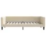 Cream fabric sofa bed 90x200 cm by vidaXL, Beds and slatted bases - Ref: Foro24-353987, Price: 182,77 €, Discount: %