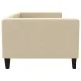 Cream fabric sofa bed 90x200 cm by vidaXL, Beds and slatted bases - Ref: Foro24-353987, Price: 182,77 €, Discount: %