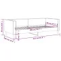 Cream fabric sofa bed 90x200 cm by vidaXL, Beds and slatted bases - Ref: Foro24-353987, Price: 182,77 €, Discount: %