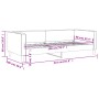 Schlafsofa aus cremefarbenem Stoff, 90 x 200 cm von vidaXL, Betten und Lattenroste - Ref: Foro24-353987, Preis: 186,28 €, Rab...